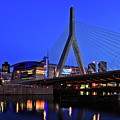 Boston Garden and Zakim Bridge